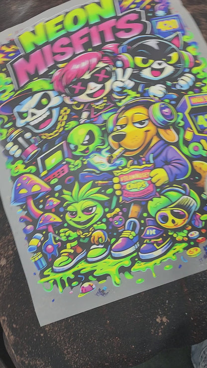 PRE-ORDER Neon Misfits 420 Edition Tee