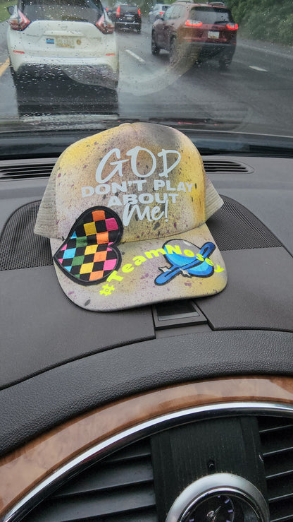 "God Don't Play About Me"- Trucker Hat